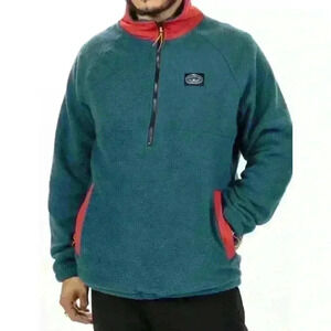 New! Poler Camp Sherpa Anorak Half Zip Jacket Men’s Small